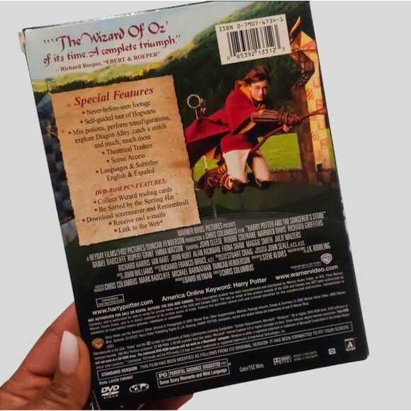 Vintage Harry Potter Sorcerer’s Stone DVD 2001 First Release Collector Slipcover - Picture 2 of 10